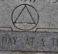OK, Grove, Headstone Symbols and Meanings, Alcoholics Anonymous (AA)