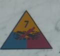 OK, Grove, Headstone Symbols and Meanings, U. S. Army 7th Armored Division 