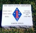 OK, Grove, Headstone Symbols and Meanings, U. S. Marine Corps 1st Marine Division