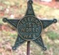 OK, Grove, Headstone Symbols and Meanings, Veteran, World War I