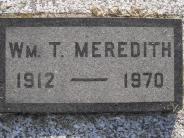 OK, Grove, Olympus Cemetery, Headstone, Meredith, William T.