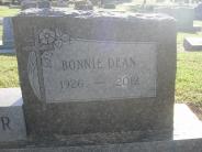 OK, Grove, Olympus Cemetery, Headstone Close Up, Fisher, Bonnie Dean