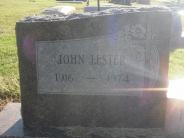 OK, Grove, Olympus Cemetery, Headstone Close Up, Fisher, John Lester