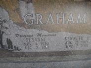 OK, Grove, Olympus Cemetery, Headstone Close Up, Graham, Kenneth Earl & Susanne