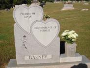 OK, Grove, Olympus Cemetery, Headstone Back View, Garner, Carl Herbert & Mary Jo