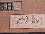 OK, Grove, Olympus Cemetery, Headstone Close Up, Thrash, Joy N.