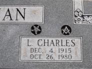 OK, Grove, Olympus Cemetery, Headstone Close Up, Tallman, L. Charles