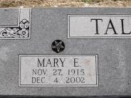 OK, Grove, Olympus Cemetery, Headstone Close Up, Tallman, Mary E.