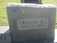 OK, Grove, Olympus Cemetery, Headstone Close Up, La Salle, Walter K.