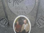 OK, Grove, Olympus Cemetery, Headstone Portrait, Caudill, Saul M. & Eulla M.