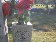 OK, Grove, Olympus Cemetery, Headstone Close Up, Roe, James Everett & Betsy A.