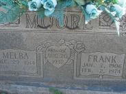 OK, Grove, Olympus Cemetery, Headstone Close Up, Moore, Frank & Melba