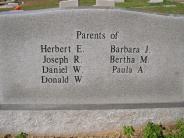 OK, Grove, Olympus Cemetery, Headstone Back View, Durbin, Herbert F. & Nolda J.