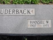 OK, Grove, Olympus Cemetery, Headstone Close Up, Lauderback, Hansel W.