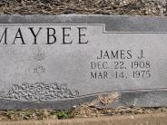 OK, Grove, Olympus Cemetery, Headstone Close Up, Maybee, James J.