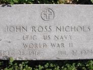OK, Grove, Olympus Cemetery, Military Headstone, Nichols, John Ross