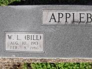 OK, Grove, Olympus Cemetery, Headstone Close Up, Appleby, W. L. "Bill"