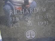 OK, Grove, Olympus Cemetery, Headstone Close Up, Lock, Richard W.