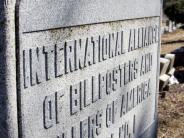OK, Grove, Headstone Symbols and Meanings, Int'l Alliance of Bill Posters
