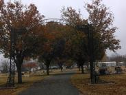 OK, Grove, November 2015, Buzzard Cemetery Entrance, 