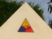 OK, Grove, Headstone Symbols and Meanings, U. S. Army 7th Armored Division (Lucky Seventh)