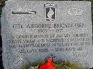 OK, Grove, Headstone Symbols and Meaning, U. S. Army 173rd Airborne Brigade