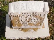 OK, Grove, Buzzard Cemetery, Fields, Mary V. Headstone (Top View)