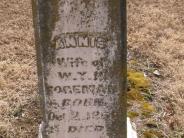 OK, Grove, Buzzard Cemetery, Foreman, Annie Headstone Full View