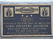 OK, Grove, Headstone Symbols and Meanings, 63rd Infantry Blood and Fire Division