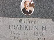 OK, Grove, Buzzard Cemetery, Mitchell, Franklin N. Headstone (Closeup)