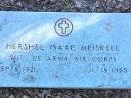 OK, Grove, Buzzard Cemetery, Heiskell, Hershel Isaac Military Footstone