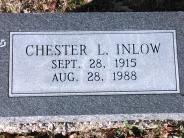 OK, Grove, Buzzard Cemetery, Inlow, Chester L. Footstone