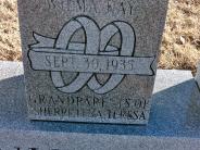 OK, Grove, Buzzard Cemetery, Nunley, Willis B. & Maudie A. Marriage Closeup