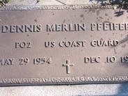 OK, Grove, Buzzard Cemetery, Pfeifer, Dennis Merlin Military Footstone