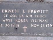 OK, Grove, Olympus Cemetery, Prewitt, Ernest L. Military Stone