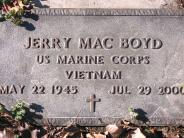 OK, Grove, Buzzard Cemetery, Boyd, Jerry Mac Military Footstone