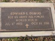 OK, Grove, Buzzard Cemetery, DuBois, Edward L. Military Footstone