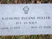 OK, Grove, Buzzard Cemetery,. Holler, Raymond E. Military Footstone