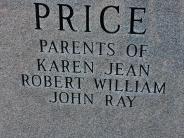 OK, Grove, Buzzard Cemetery, Price, Everette E. & Ruby P. Back of Headstone