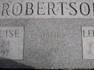 OK, Grove, Buzzard Cemetery, Robertson Leland Geroge & Betty Louise Headstone (Close Up)