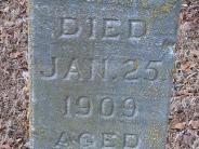 OK, Grove, Buzzard Cemetery, Wynn, Sarah A. Headstone (Closeup)