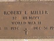 OK, Grove, Buzzard Cemetery, Miller, Robert L. Military Footstone