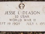OK, Grove, Buzzard Cemetery, Deason, Jesse L. Military Footstone
