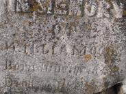 OK, Grove, Buzzard Cemetery, Cox, William O. Headstone (Closeup)