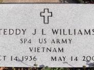 OK, Grove, Buzzard Cemetery, Williams, Teddy J. L. Military Footstone