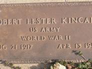 OK, Grove, Buzzard Cemetery, Kincaid, Robert Lester Military Footstone