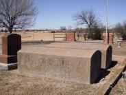 OK, Grove, Olympus Cemetery, Plot Back View, Jones, W. E. & Nancy 