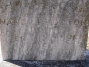 OK, Grove, Olympus Cemetery, Proctor, Nancy Headstone (Close Up)