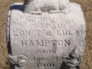 OK, Grove, Olympus Cemetery, Headstone Close Up, Hampton, Georgie 