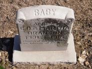 OK, Grove, Olympus Cemetery, Headstone Top View, Branson, Infant Son 